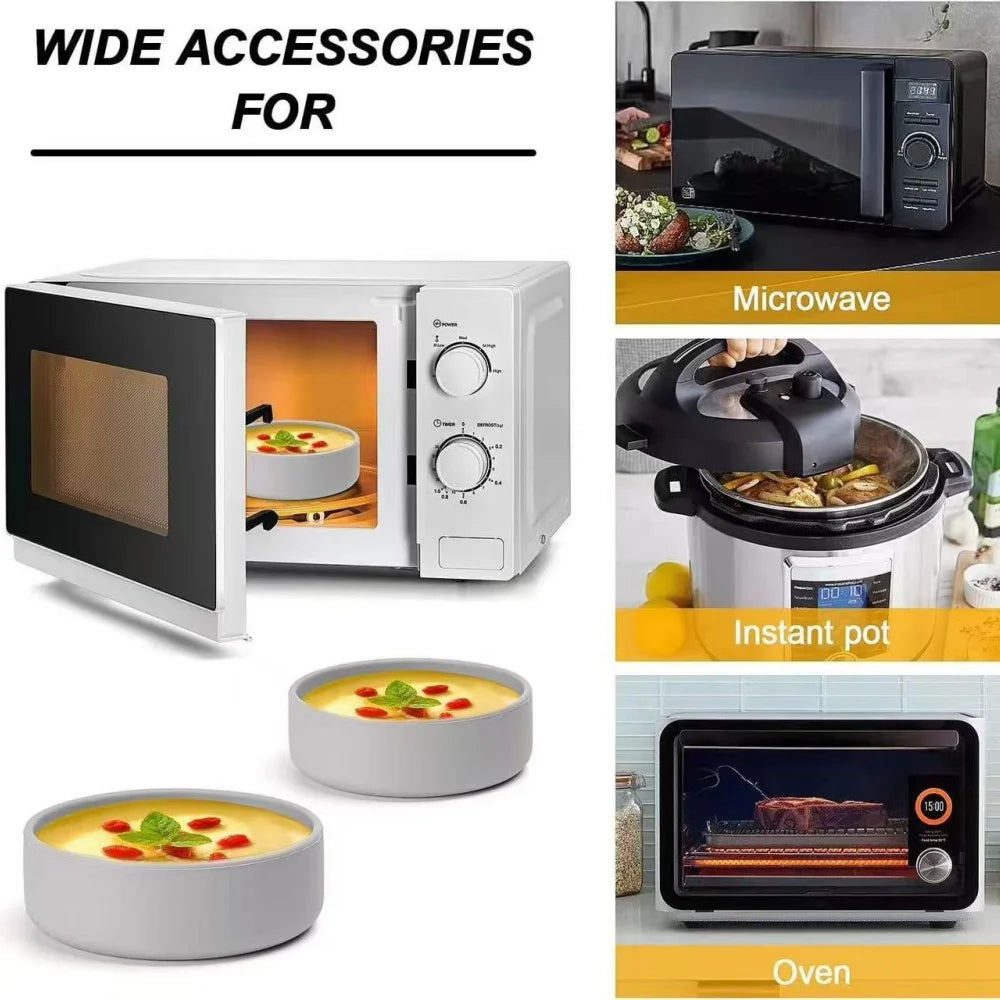 1 Circular Air Fryer Egg Mold Cooker Cup Microwave Oven Cooking Zpaxo