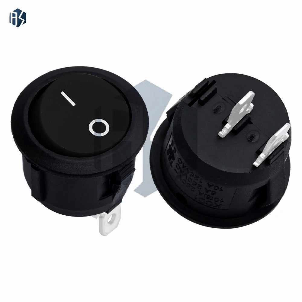 KCD1-105 Round OFF Rocker Switch 6A 250VAC 10A 125VAC Zpaxo