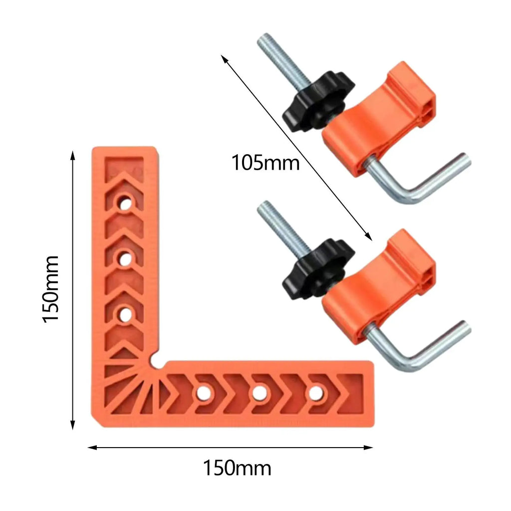 90 Degree Corner Clamp Positioning Square L Type Clamping Square Carpentry Squares for Woodworking Drawers Boxes Cabinets Frames Zpaxo