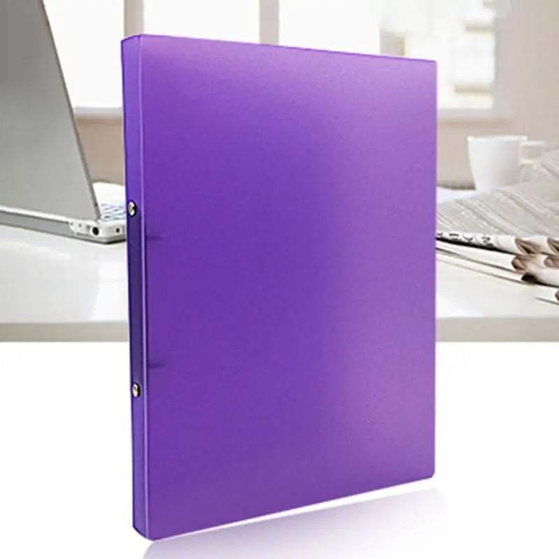 A4 Ring Binder Colorured Transparent Loose-leaf Paper File Folder
