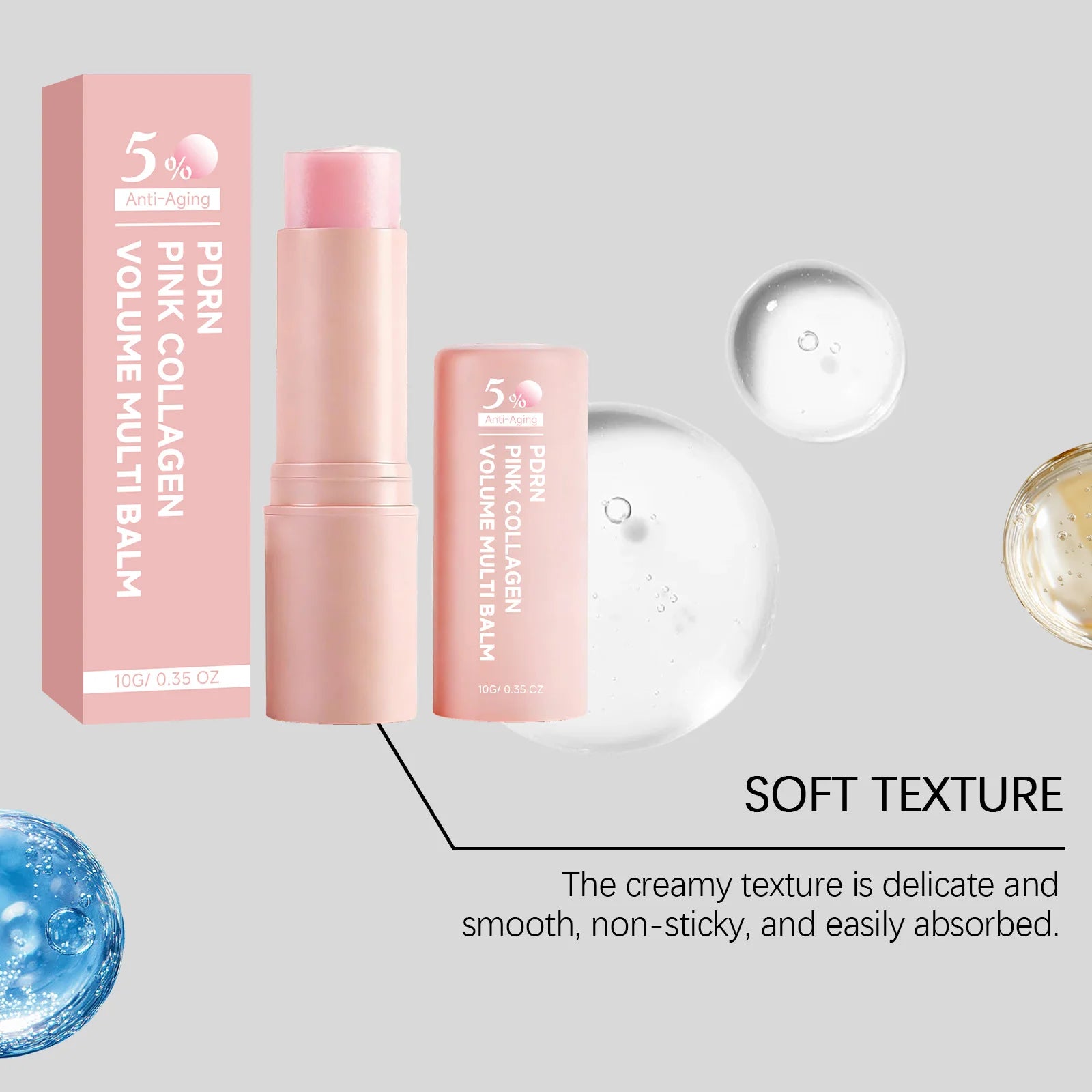 PDRN Pink Collagen Balm Stick – Anti-Wrinkle & Firming Skin Care Collagen Balm Stick Zpaxo