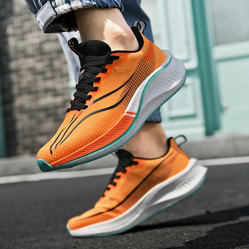Men's Casual Sneakers Luxury Trainer Shoes Breathable Race Running