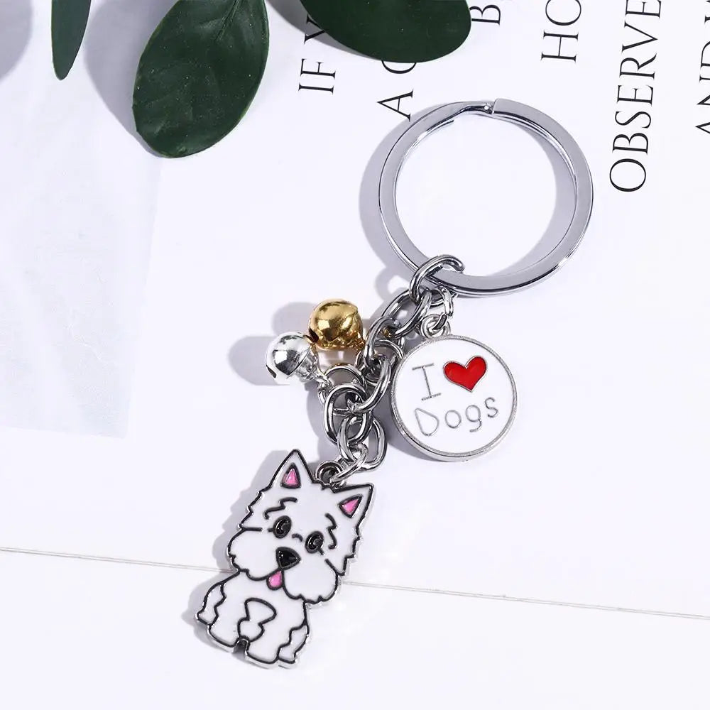 Women Bag Jewelry Maltese Enamel Golden Retriever Animal Bell Dog Zpaxo