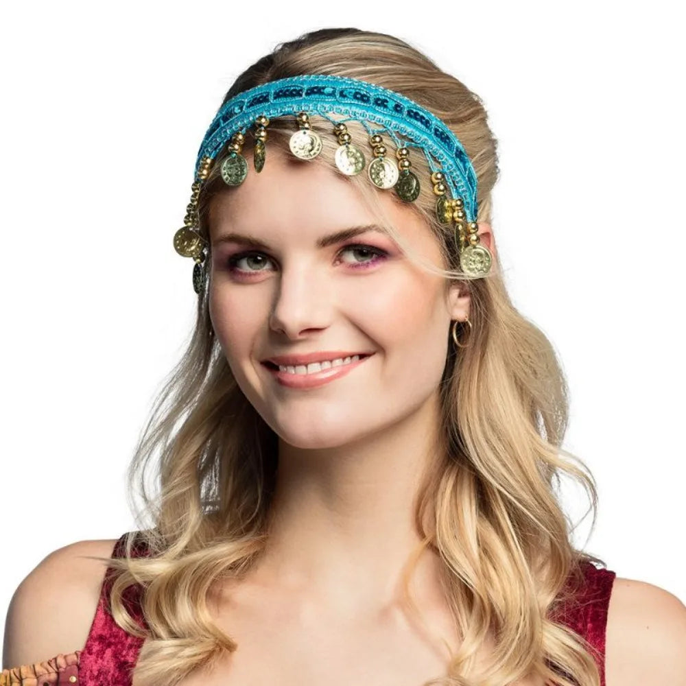 Fashion Plastic Hair Hoop Multicolored Ethnic Head Chain Headband Girls Zpaxo