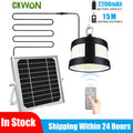 Solar Pendant Light Motion Detector Outdoor 5M Cord Detached Indoor Zpaxo 160LED-White China Mainland