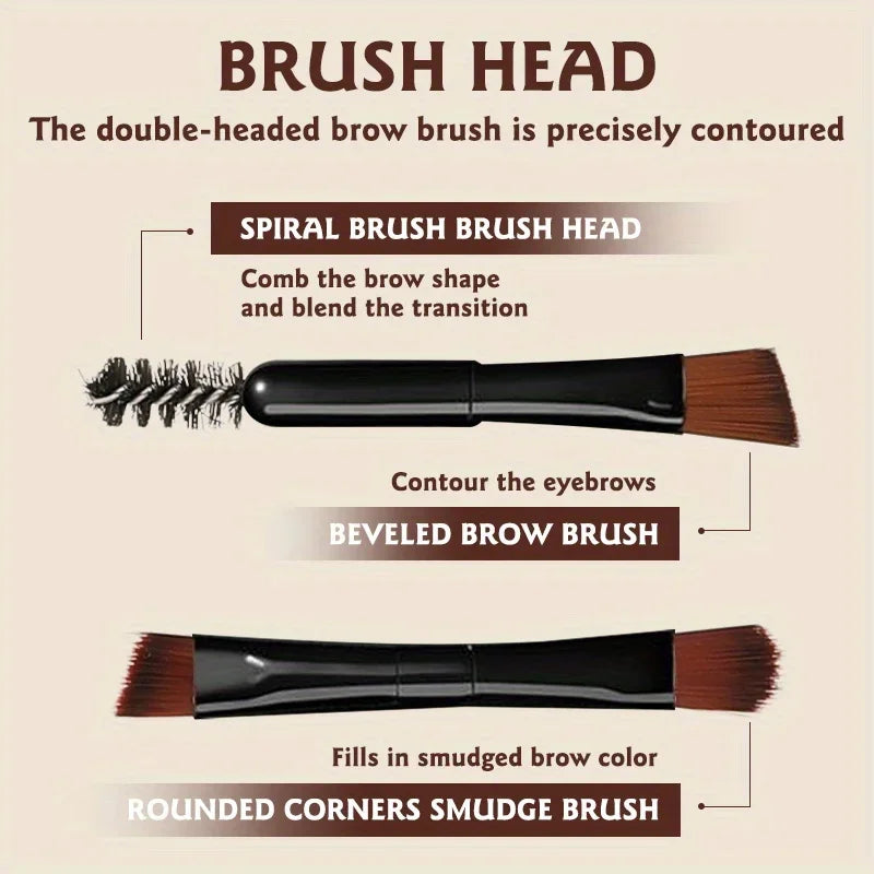 3 Color Eyebrow Powder,waterproof,sweat-proof and Non-dehydrating,natural and Long-lasting,beginner Makeup Cosmetics Zpaxo
