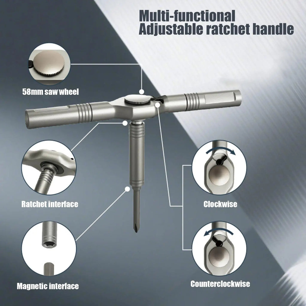 Ratchet Screwdriver Set 24-in-1 Magnetic Hex Wrench Maintenance Tool Electrician Screwdriver Set For Automotive Home Garage Zpaxo