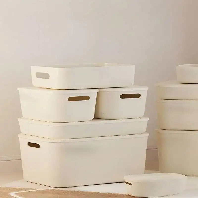 Ins Storage Box Lid Dustproof Cosmetics Clothing Grocery Bedroom
