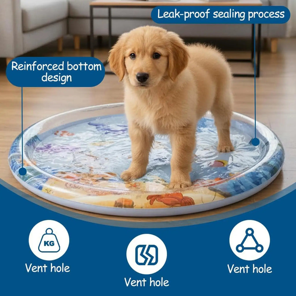 Pet Water Sensory Play Mat Cats Dogs Thickened Cooling Pad