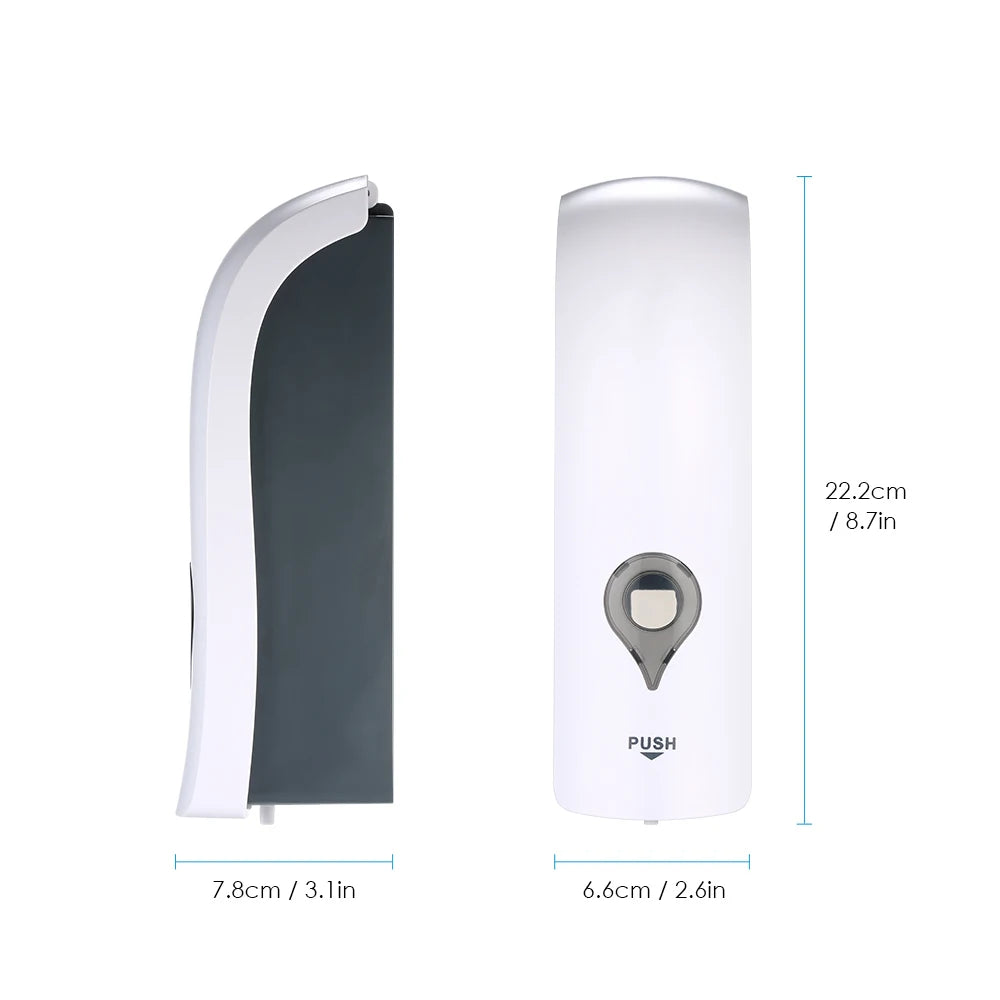 300ml New Liquid Dispenser No Drilling Wall Mounted Single-Head Manual Soap Dispenser Bathroom Shower Gel Liquid Shampoo Holder Zpaxo