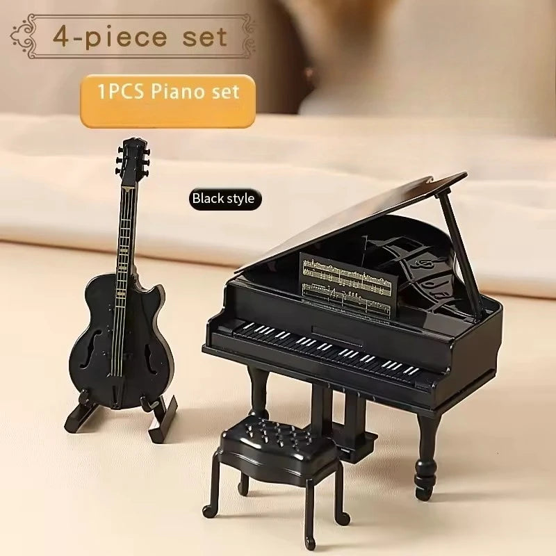 1 12 Scale Dollhouse Furniture Simulated Crib Piano Dining Table Zpaxo 462-28