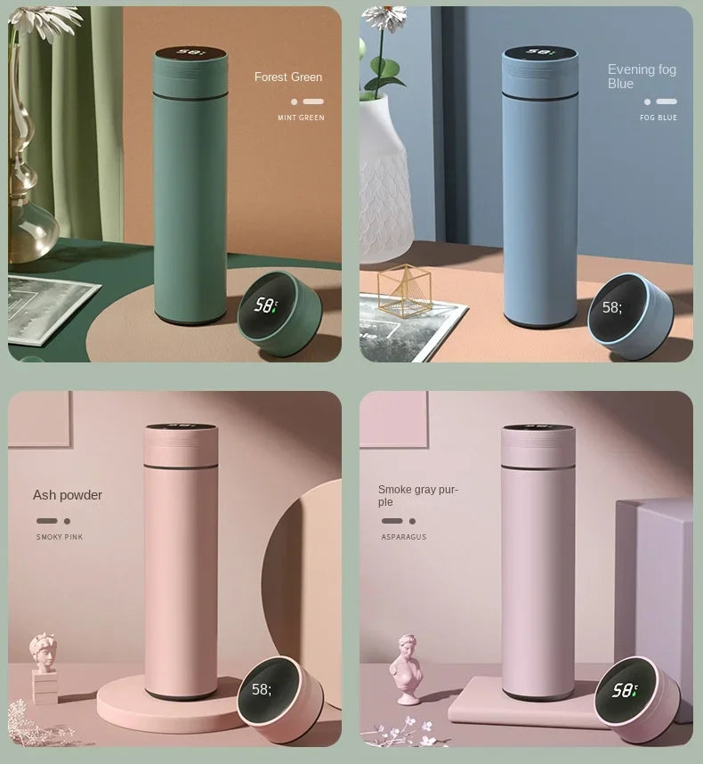 Outdoor Smart Thermos Cup 304 Stainless Steel Temperature Display