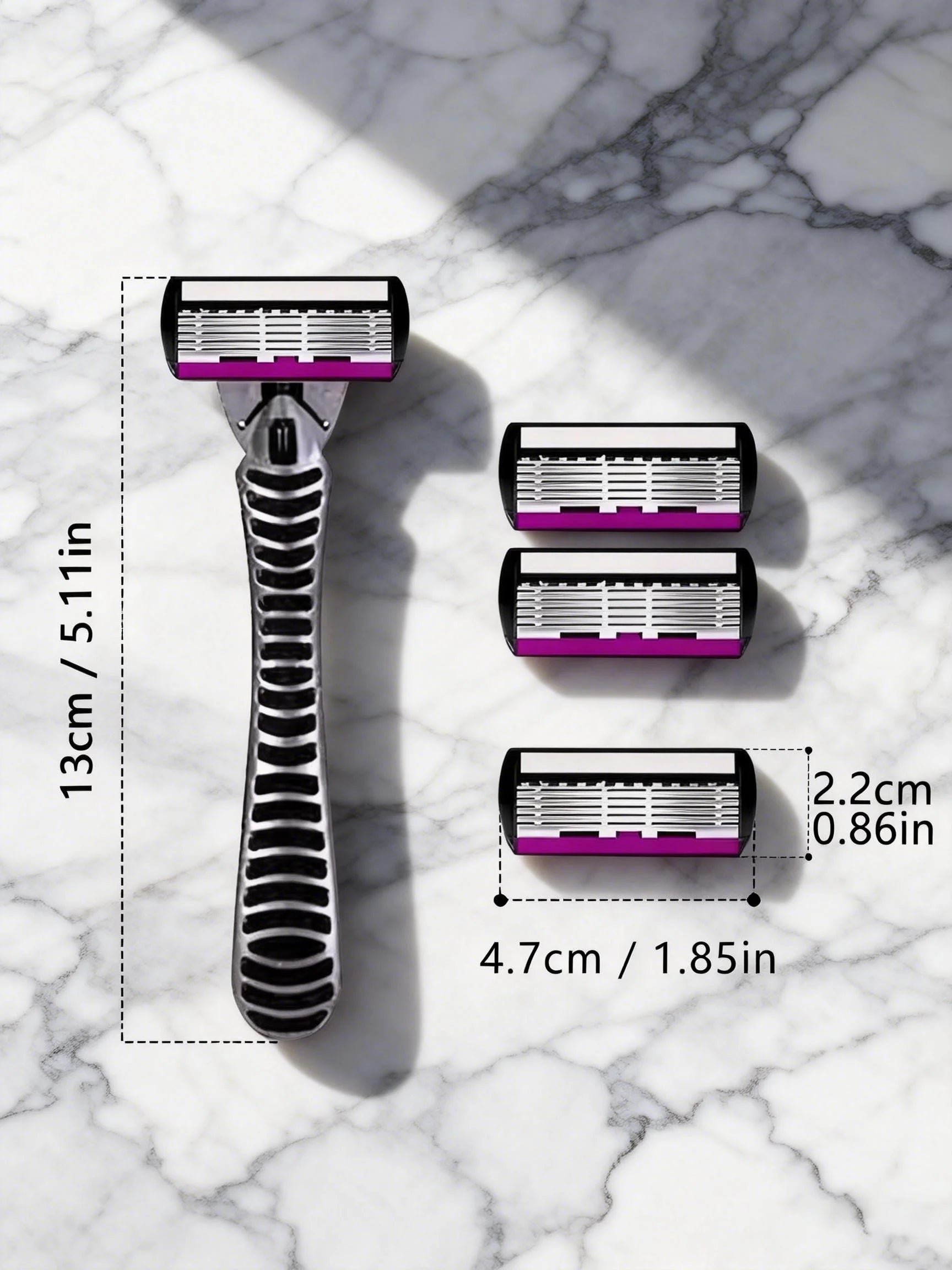 High Quality 6 Layer German Stainless Steel Safety Razor Blade Man Shaving Cartridges Compatible with Mach Shaver Zpaxo