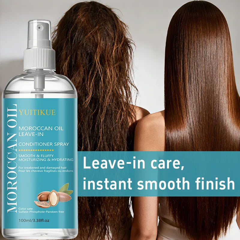 Moroccan Argan Oil Leave-In Conditioner Spray | Anti-Frizz Leave-In Conditioner Spray Zpaxo
