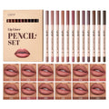 Matte Lipliner Smooth Easy Apply Non Smudging Fading Natural Makeup