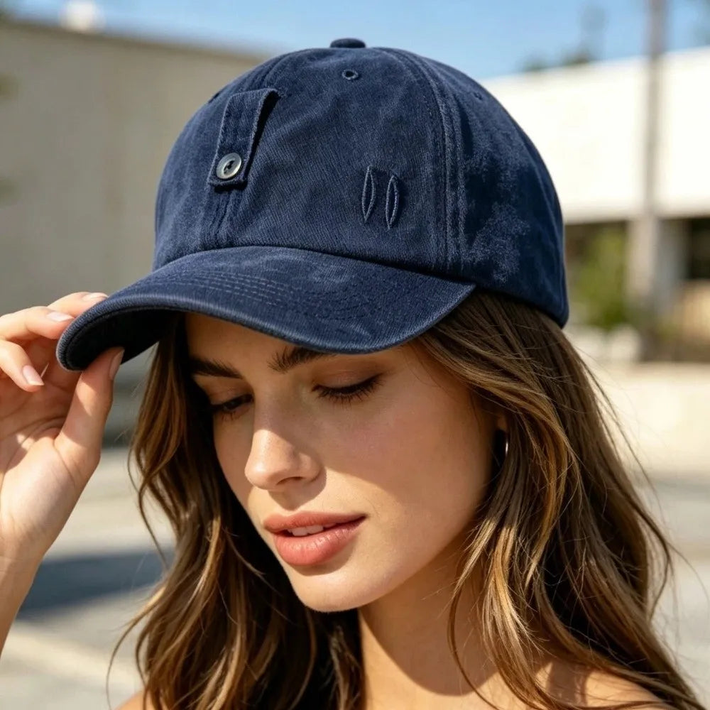 Fashiion Adjustable Sunglasses Baseball Cap Cotton Washed Sun Protection Sun Hats Solid Color Sunglasses Cap Men Zpaxo