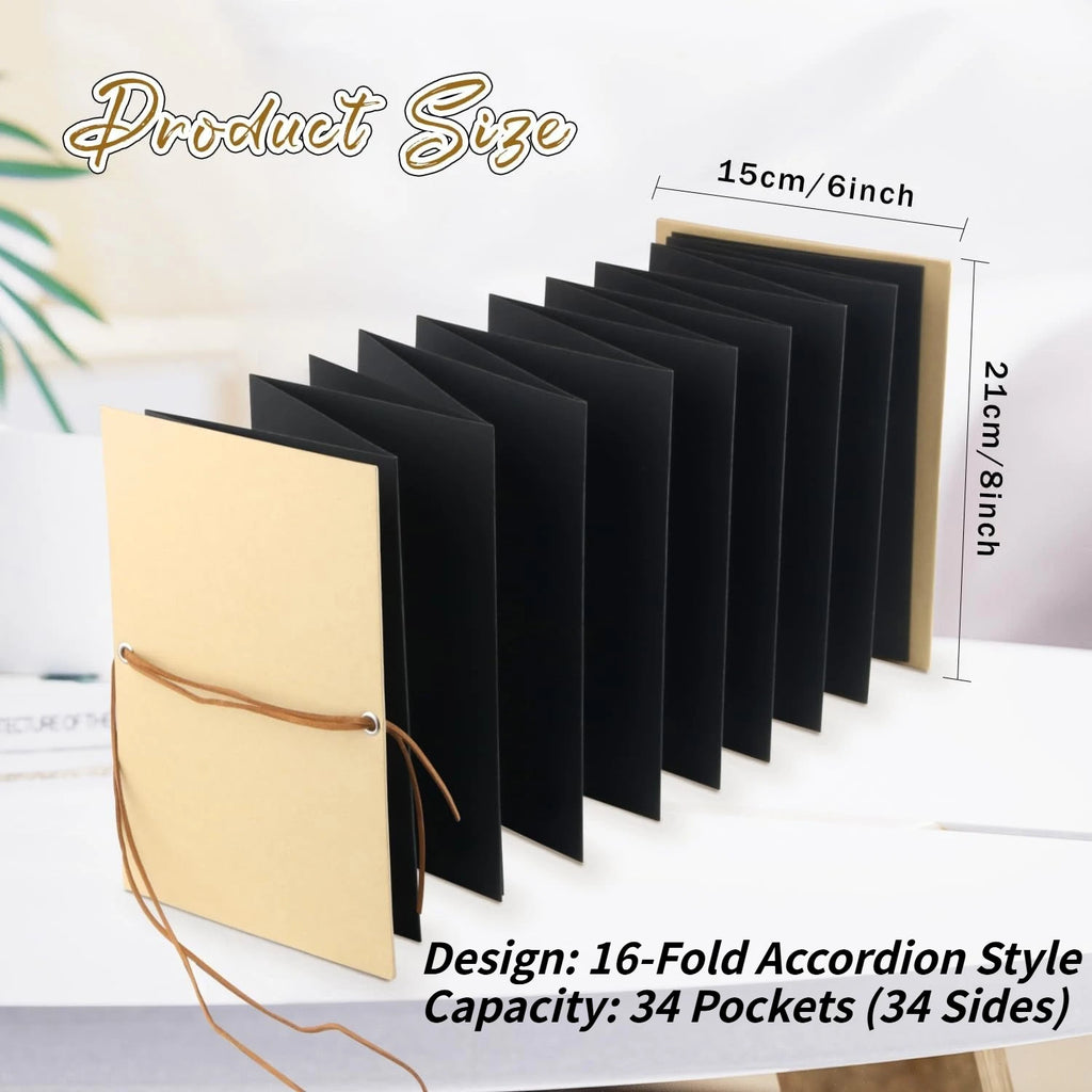Accordion Fold-Out Scrapbook Album – Stand-Up Display