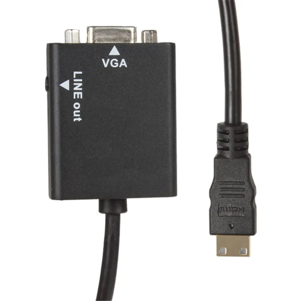 Adapter HDTVI VGA Audio HDTV Male Female Converter Port Output 1080P Zpaxo