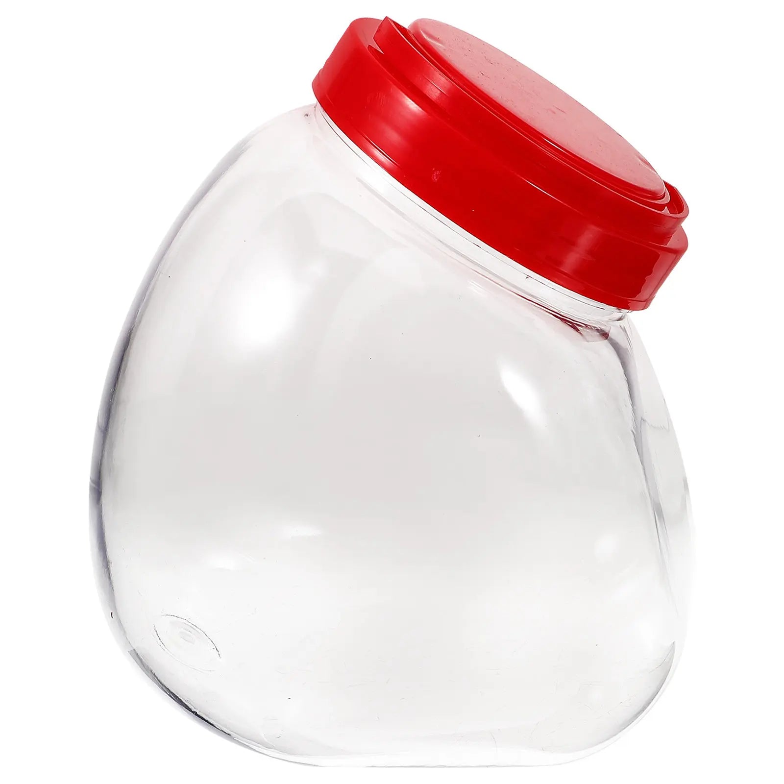 Clear Plastic Candy Jar Transparent Storage Bottle Large Wide Mouth Candy Container Cookie Jar Kitchen Countertop Storage