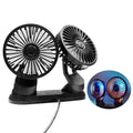 RVs Low Noise Universal Cooling Fan 360 Rotatable 3 Speeds Adjustable Zpaxo F404D with lights