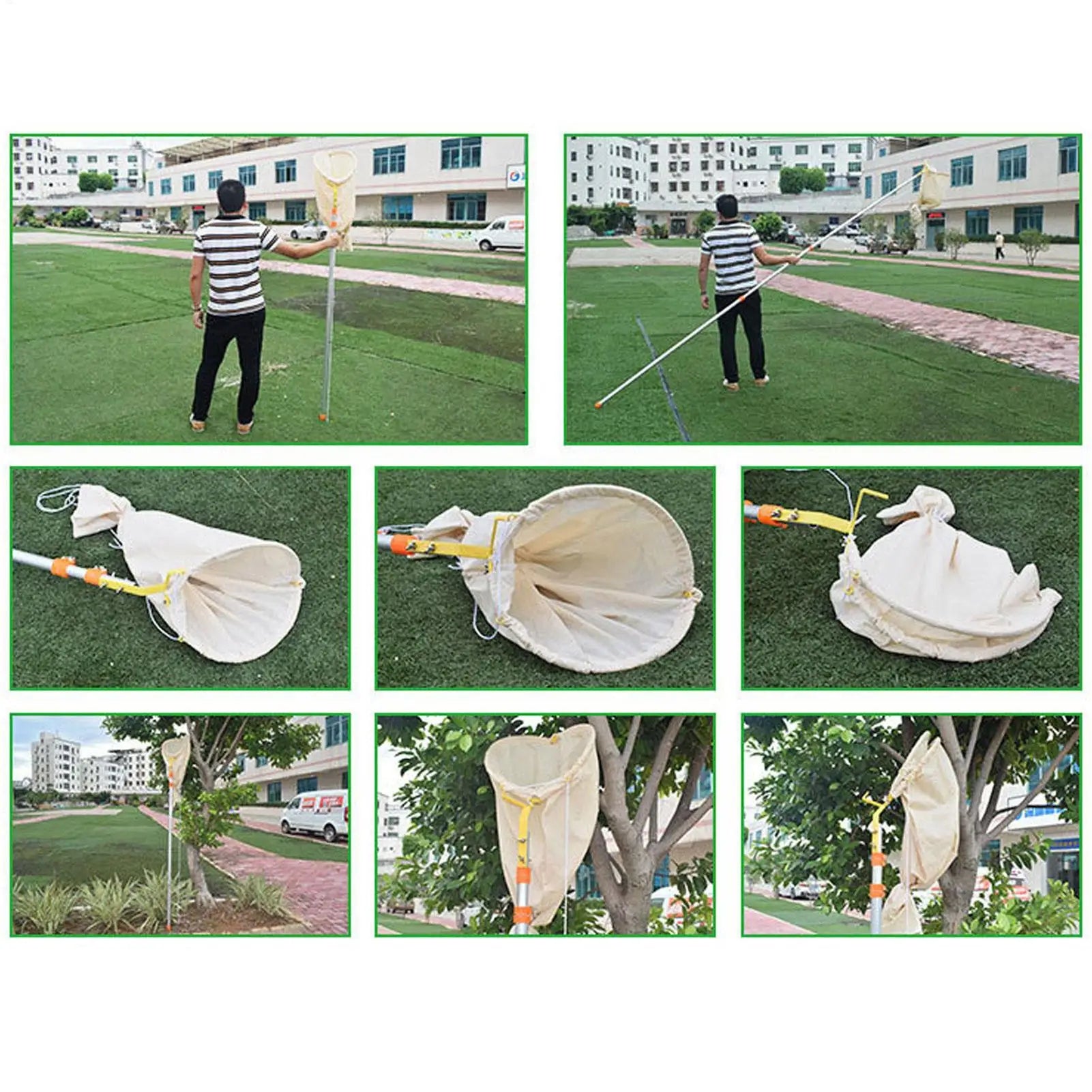 Bee Swarm Catcher Bag Telescopic Tools Beekeeping Recruit Tool