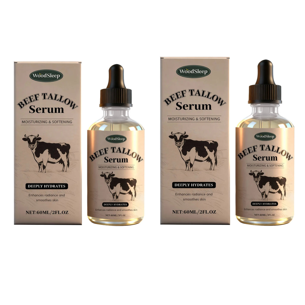 Beef Tallow Serum Moisturizing Repair Brighten Hydrating Face Anti Aging Dark Spot Barrier Essence Remover Shrink Pore Whitening Zpaxo 2pcs X 60ml