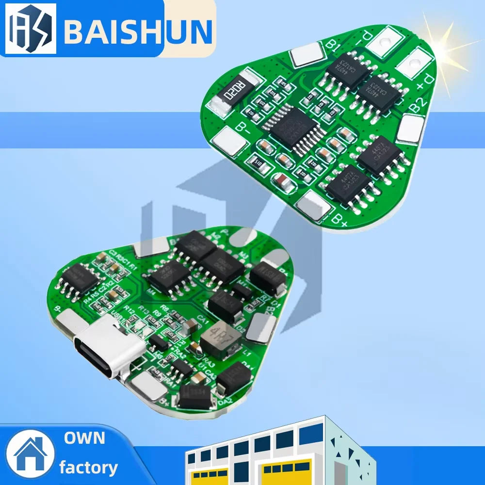 3S 12V 20A 18650 Li-ion Battery Protection Board withType-C Port Overcharge Protection for DIY Power Bank Zpaxo