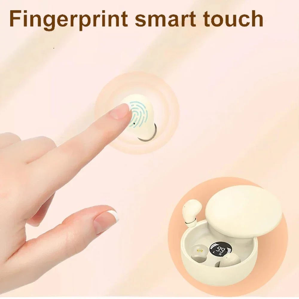 KEBIDUMEI Mini Bluetooth 5 4 Earphones Invisible Sleep Earbuds TWS