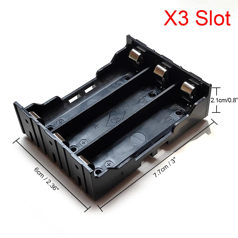 18650 Power Bank Case 1X 2X 3X 4X Battery Holder Storage Box 1 2 3 4 Zpaxo 3 slot