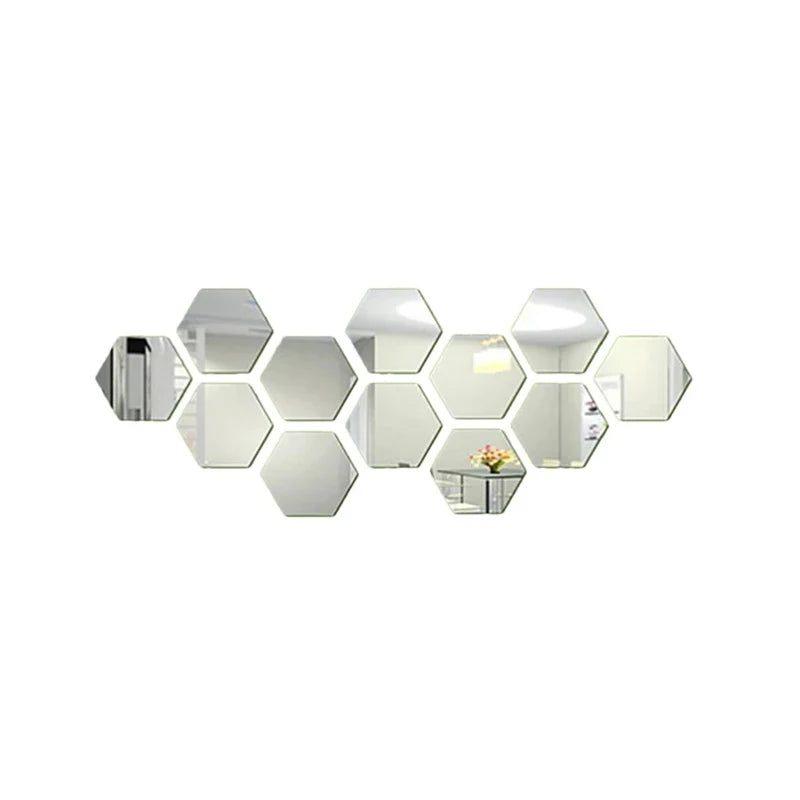 Mirror Wall Sticker Living Room Bedroom Entryway Decorative Adhesive