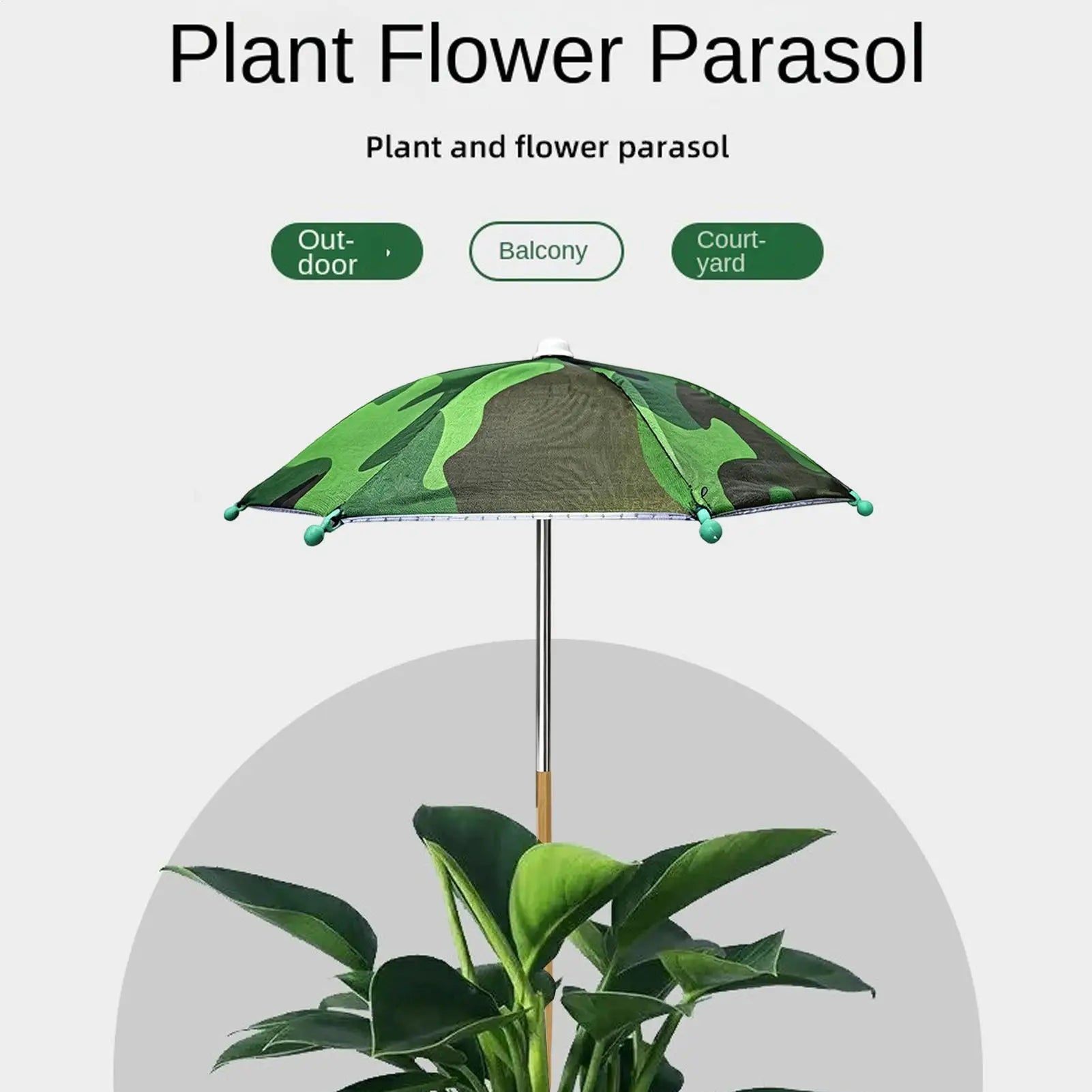 Umbrella For Plants Outdoor Flowers Outdoor Shade Parasol Outside Flowerpot Umbrella For Gardeners Patio Porch Backyard Deck Zpaxo