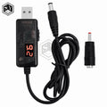 USB 5V Step-Up Boost Cable 9V/12V Output 3.5×1.35mm DC Plug Power Cord for Router Modem Zpaxo USB Boost Converter