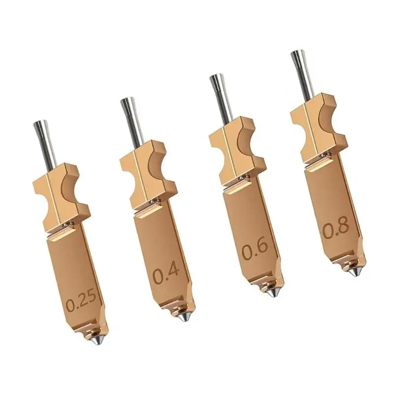 652F 4Pcs Hardened Steel Nozzle Quick Release Mechanism High Wear Resistance for AD5X Printing Zpaxo CN