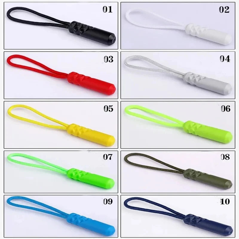 Zipper Pull Cord Replacement Clips for Bags & Jackets – 10/20pcs