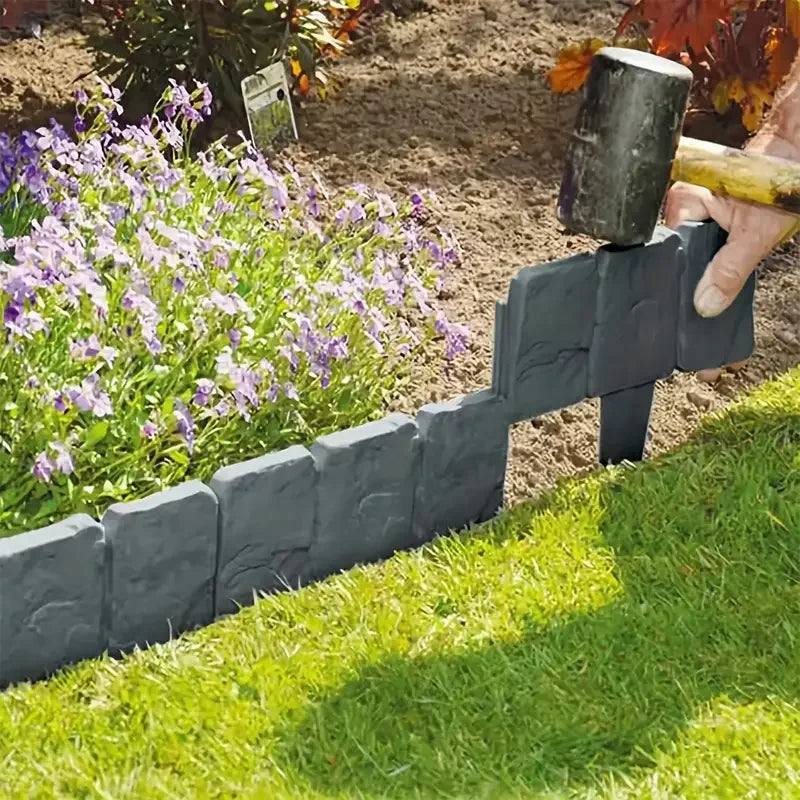 5pcs Foldable Plastic Garden Fence - Landscape Border for Yard, Lawn, Autumn Decor | Easy Install Outdoor Divider for Vegetable Zpaxo