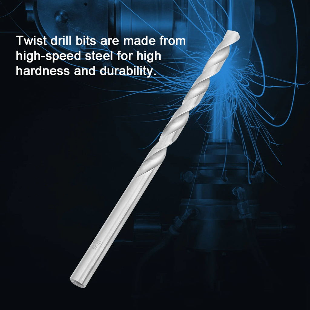 Extra Long Speed Steel Straight Shank Twist Drill Bit Tool 4- Wood