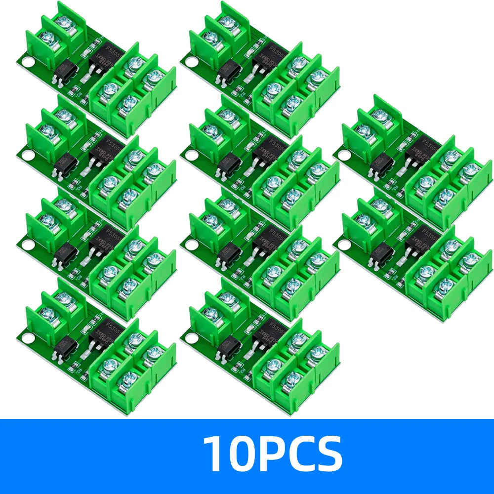 ‌Optically-Isolated MOSFET Switch Module – Pulse-Triggered DC Control Board with High-Current Load Switching Zpaxo 10PCS
