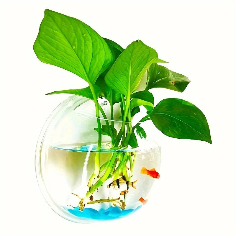 No-Drill Wall Mount Hydroponic Planter Bowl – Indoor & Outdoor Wall Mount Planter Zpaxo