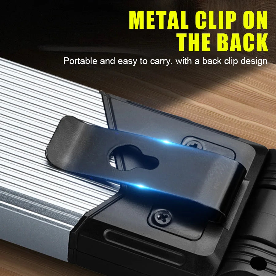 LED Magnetic Work Light – Retractable 5-Mode 500 Lumen Flashlight