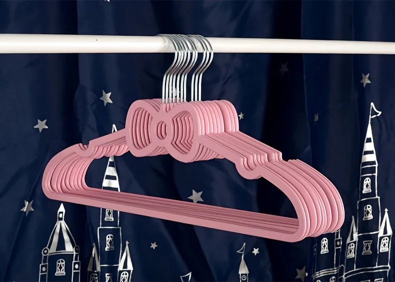 10 20 Butterfly Plush Hanger Bow Plastic Anti Slip Home Use Non