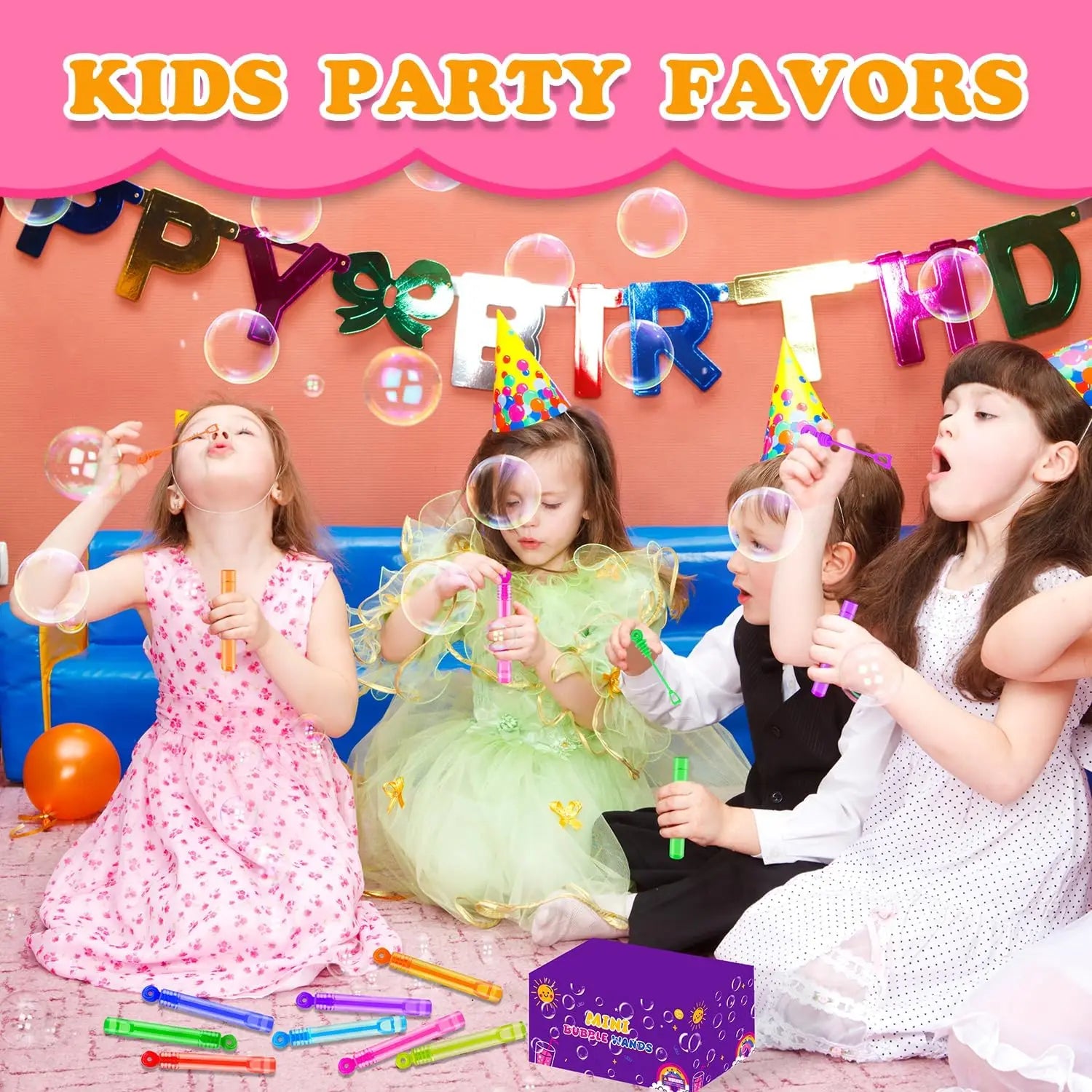 Bubbles Party Favors Supplies for Kids,Mini Bubble Wand Toy for Toddler, Small Goodie Bag Stuffer Camping Outdoor, Students Gift Zpaxo