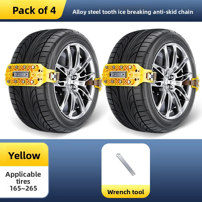 Heavy-Duty Winter Tire Snow Chains – Universal SUV & Sedan