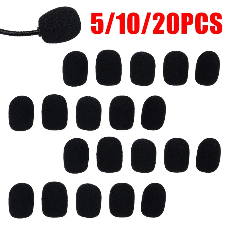 Soft Elastic Sponge Microphone Head Cover Headset Collar Mic Zpaxo