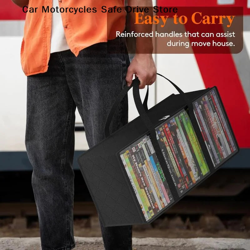 Large Capacity Non Woven Fabric Organizer Bag Dvd Storage Comic Book