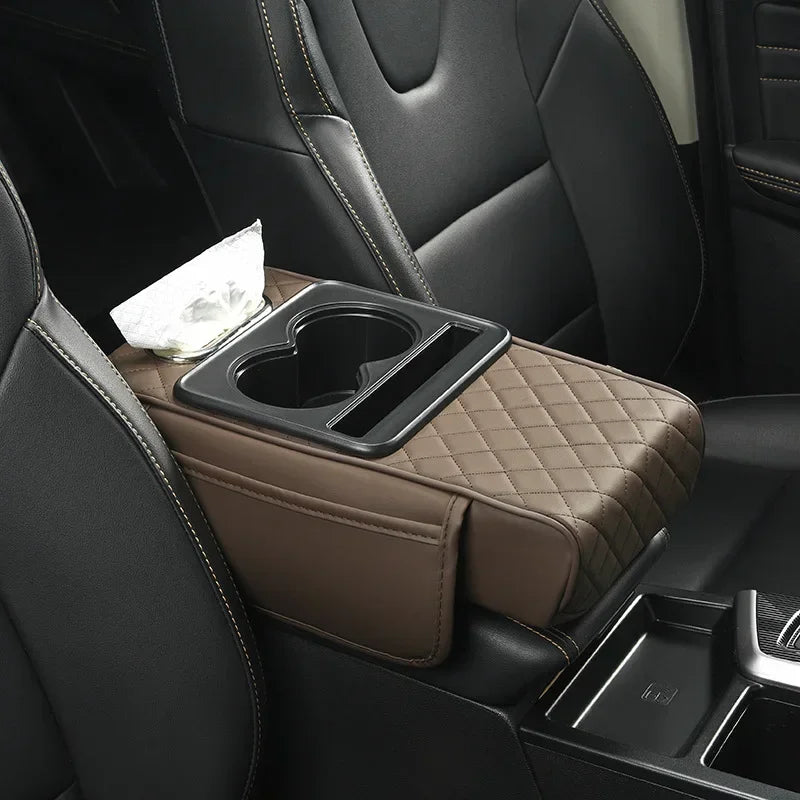Z4P2024 new car armrest box pad heightening pad car tissue box storage bag water cup holder multi-functional storage Zpaxo