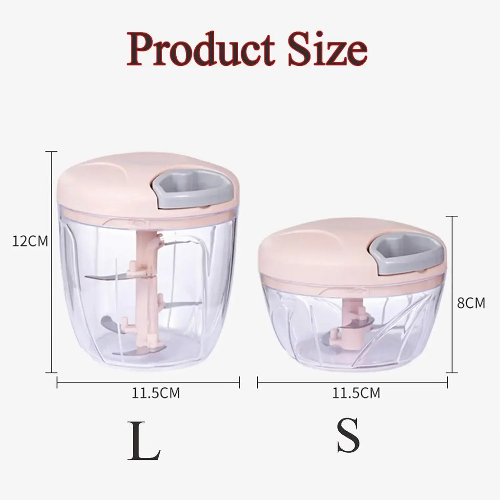 Manual Garlic Chopper & Food Mincer – 500ml / 900ml