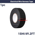 15M Heat-Resistant Flame Retardant Tape Noise Reduction Heat Resistance Flame Retardant Automotive Wiring Harness Adhesive Tape Zpaxo 25mmx15mx1pc 15m
