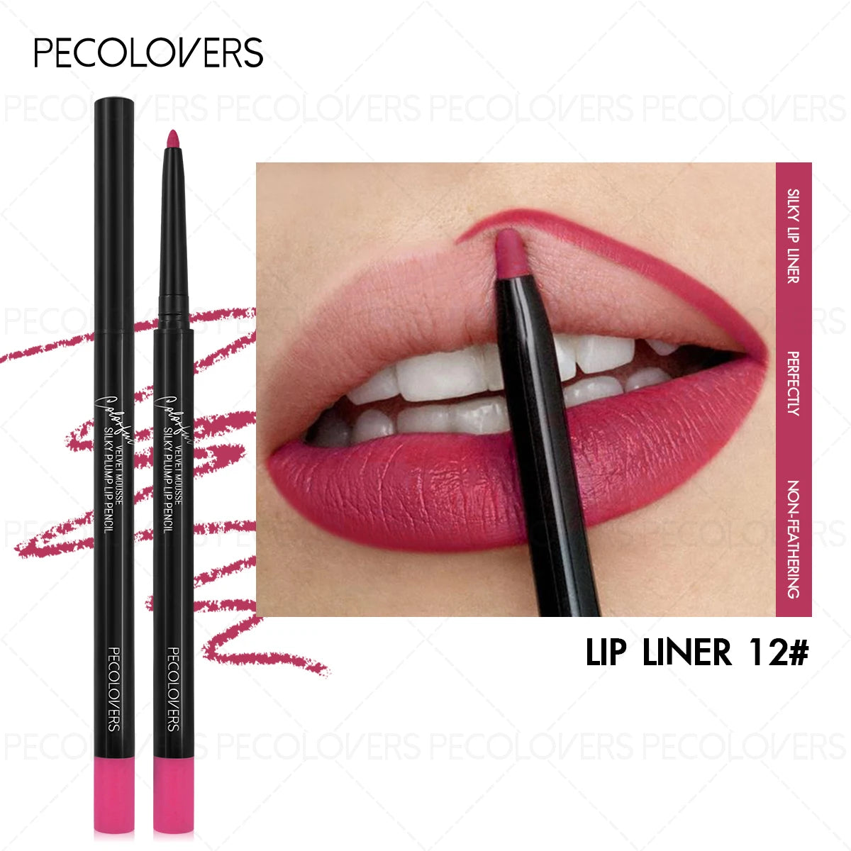 Long-lasting Non-smudge Waterproof Lip Liner Pencil Red Perfect