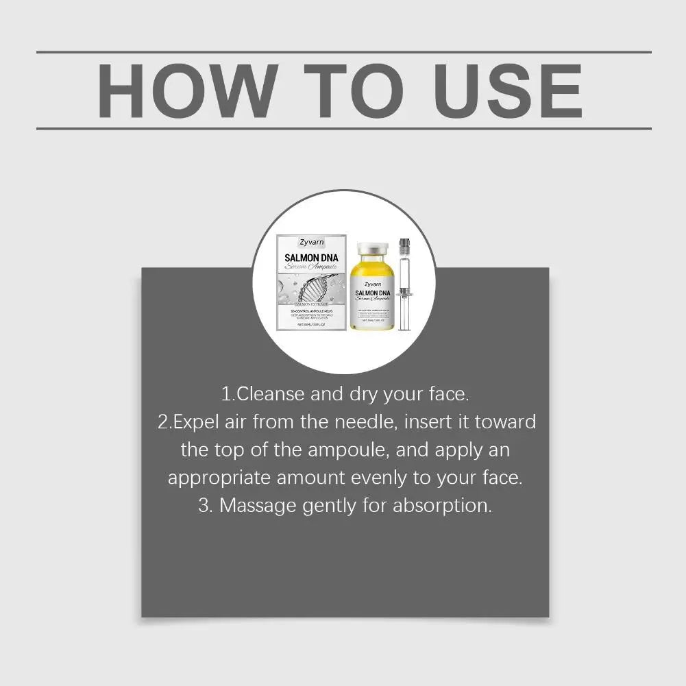 Korean Salmon Ampoule Serum | Peptide Anti-Aging Face Essence Face Serum Zpaxo