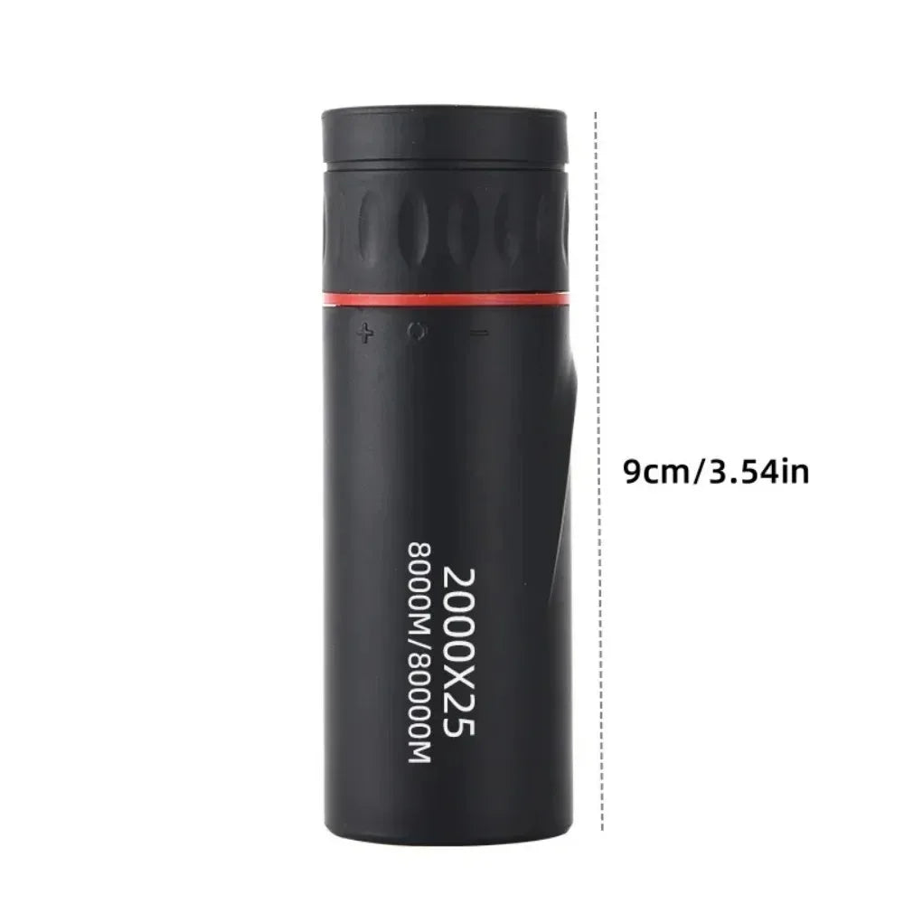 2026 2000X25 HD Monocular Telescope, Compact Portable for Travel, Hiking, Fishing, Camping, Stargazing, Concerts & Bird Watching Zpaxo